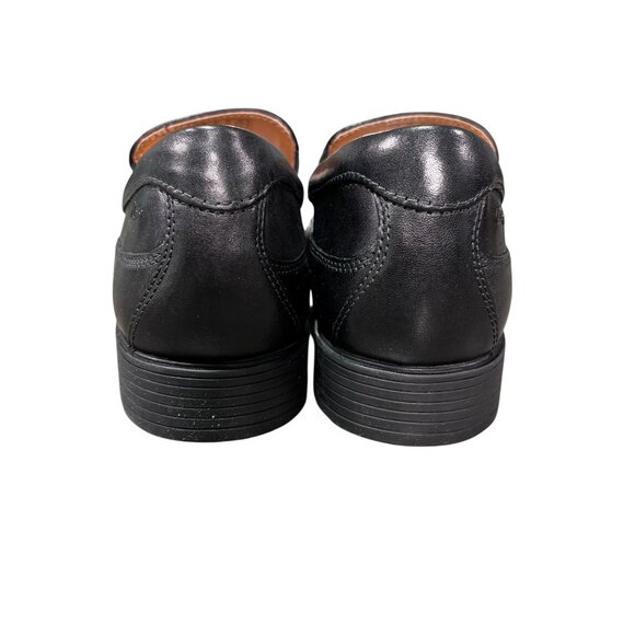 Clarks Mens Tilden Free Black Leather Slip-On Loafers Size 10.5M - Picture 4 of 8